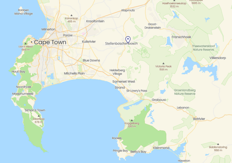 Stellenbosch Map